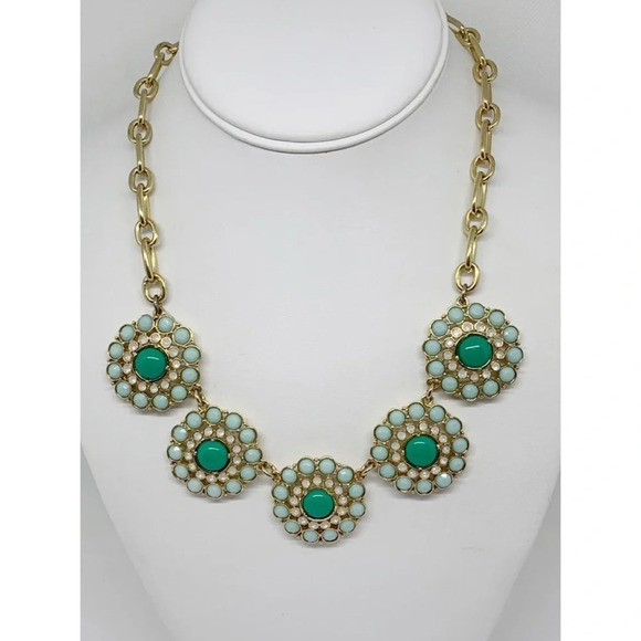 J. Crew Flower Medallion Necklace - Picture 1 of 3